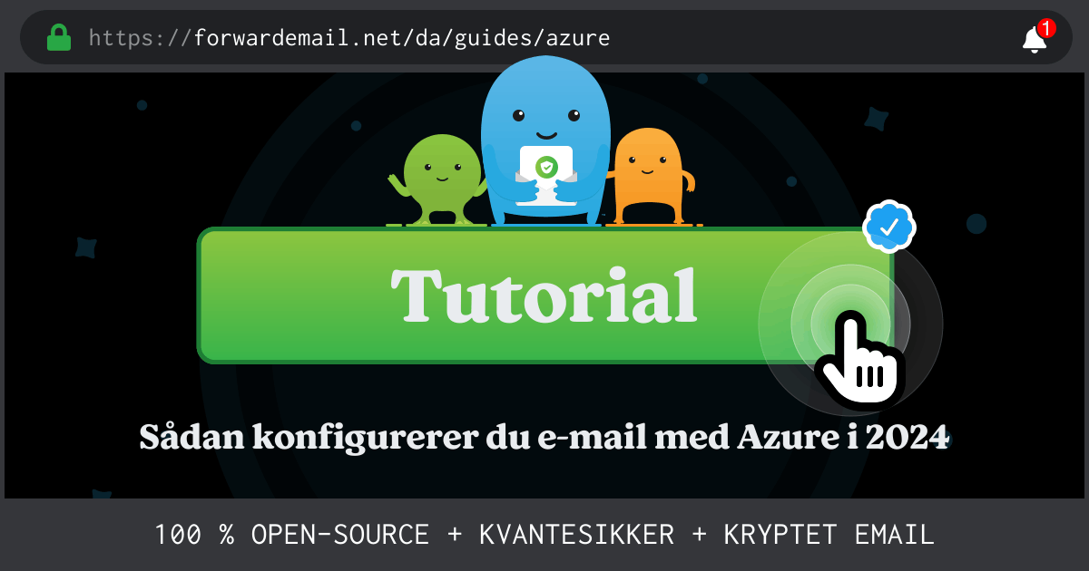 Sådan konfigurerer du e-mail med Azure