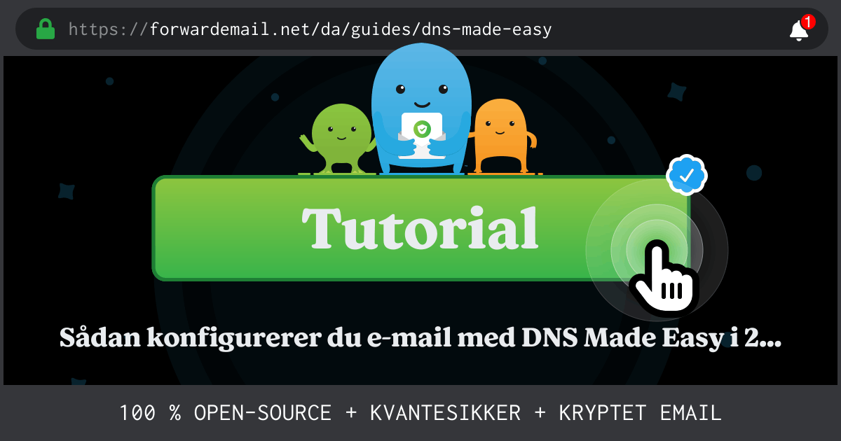 Sådan konfigurerer du e-mail med DNS Made Easy