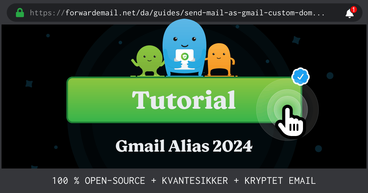 Sådan konfigurerer du e-mail med Send Mail As with Gmail