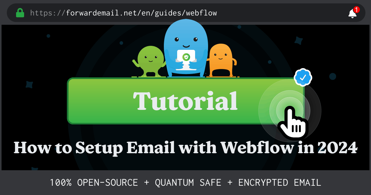 How to Setup Email with Webflow
