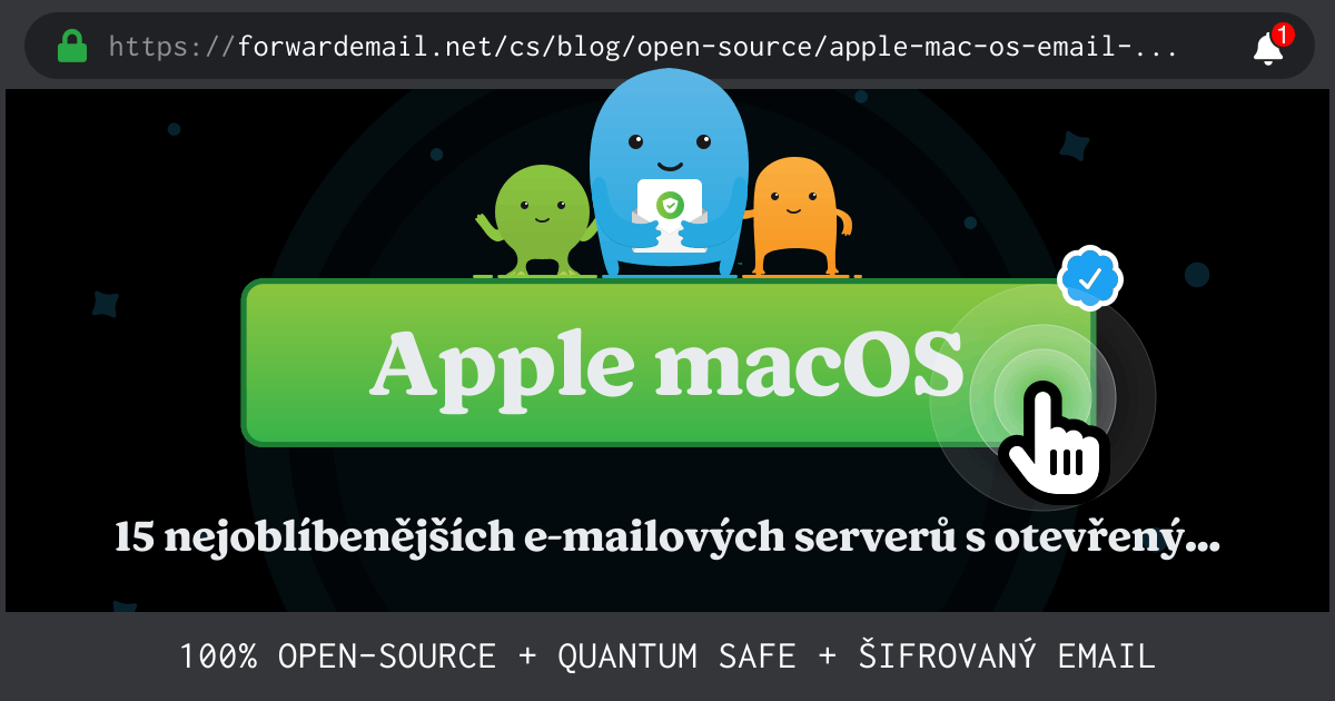 15 nejoblíbenějších e-mailových serverů s otevřeným zdrojovým kódem pro Apple macOS v roce 2024