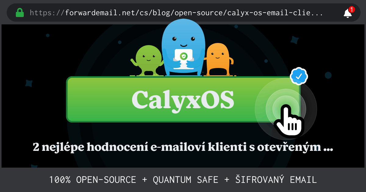 2 nejlépe hodnocení e-mailoví klienti s otevřeným zdrojovým kódem pro CalyxOS v roce 2024