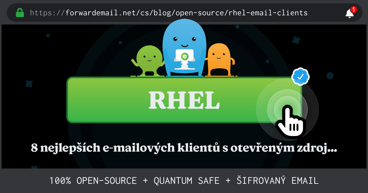 8 nejlepších e-mailových klientů s otevřeným zdrojovým kódem pro RHEL v roce 2024