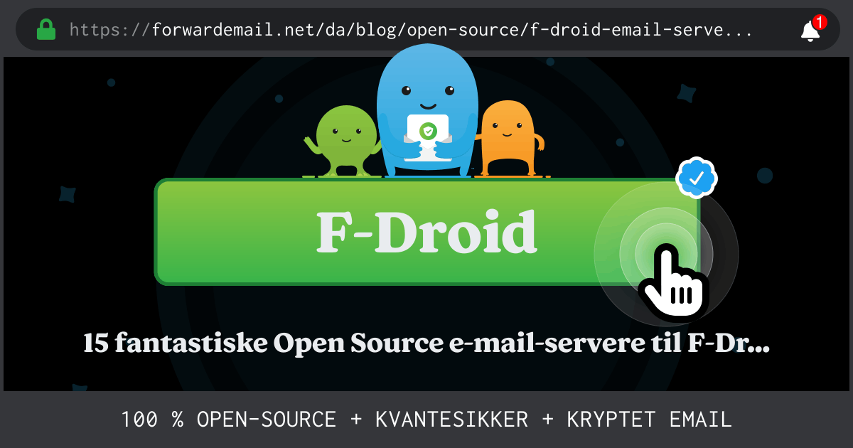 15 fantastiske Open Source e-mail-servere til F-Droid i 2024