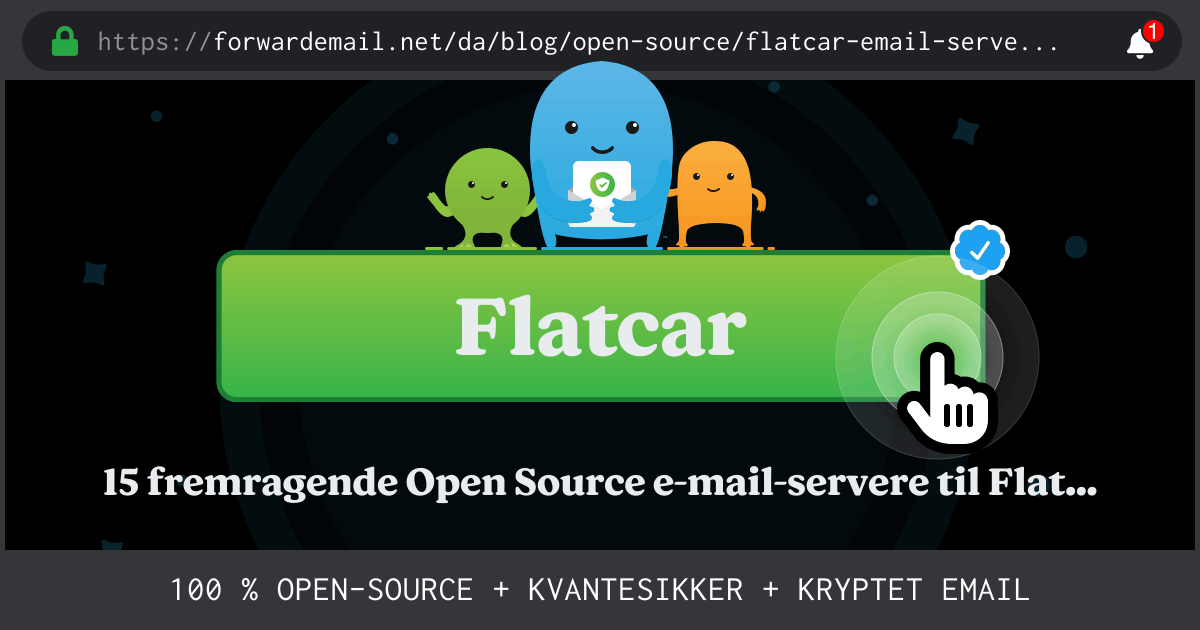 15 fremragende Open Source e-mail-servere til Flatcar i 2024