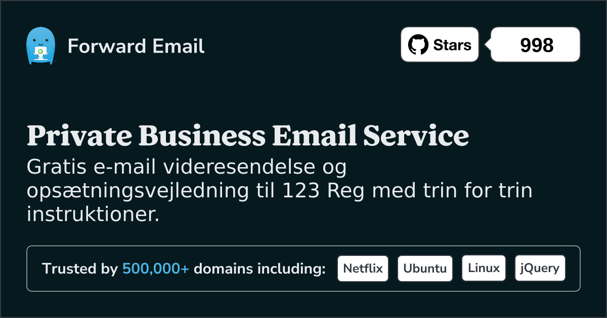 Sådan konfigurerer du e-mail med 123 Reg