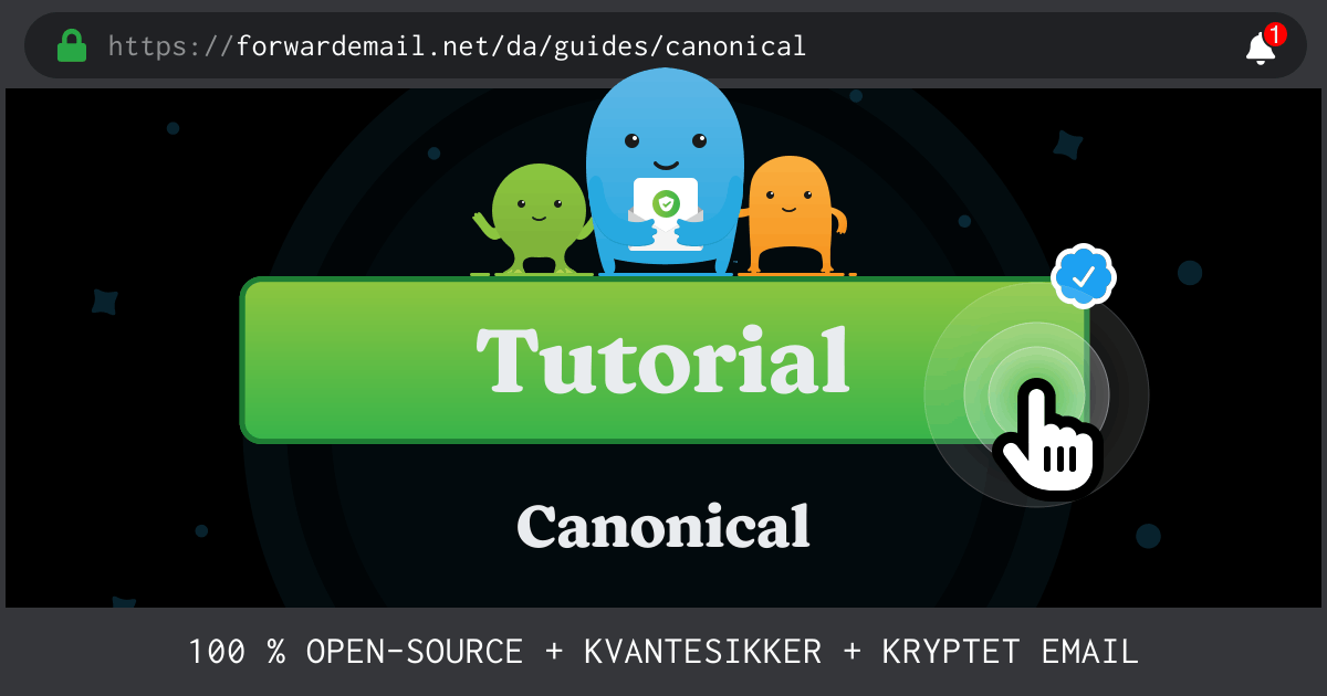 Sådan konfigurerer du e-mail med Canonical