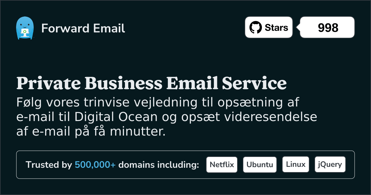 Sådan konfigurerer du e-mail med Digital Ocean