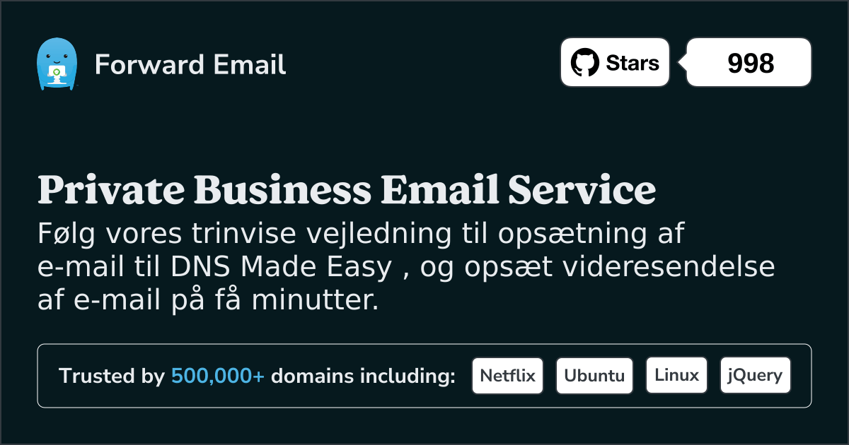 Sådan konfigurerer du e-mail med DNS Made Easy