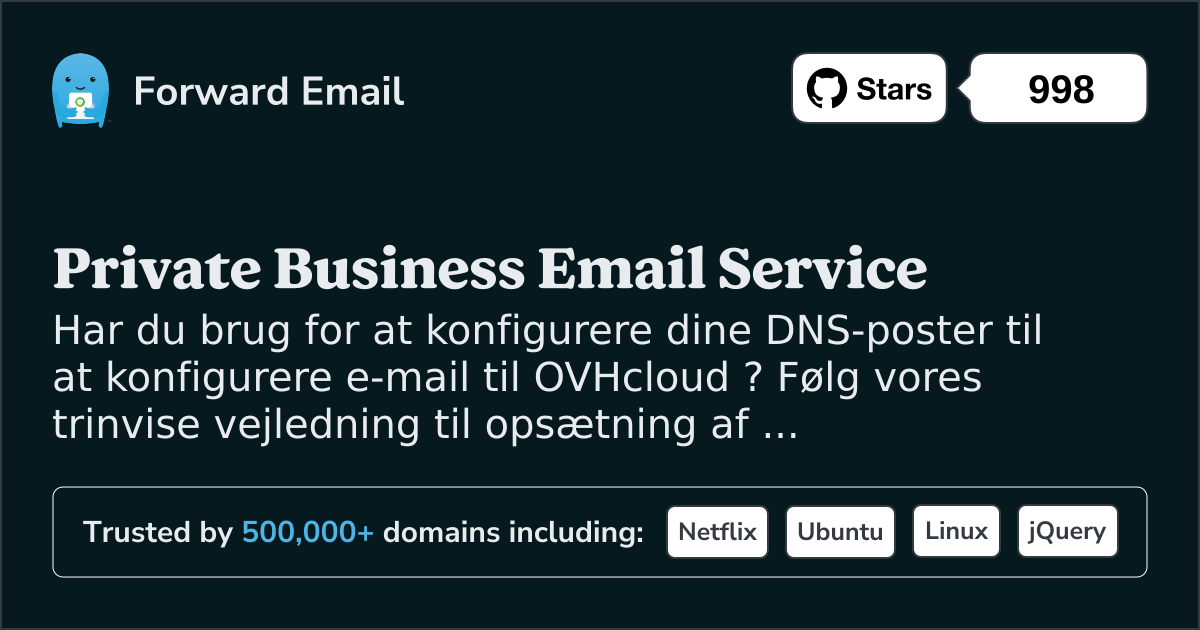 Sådan konfigurerer du e-mail med OVHcloud