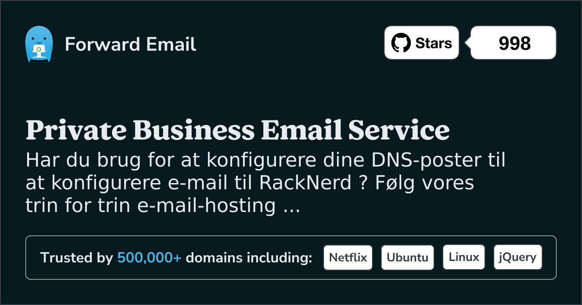 Sådan konfigurerer du e-mail med RackNerd