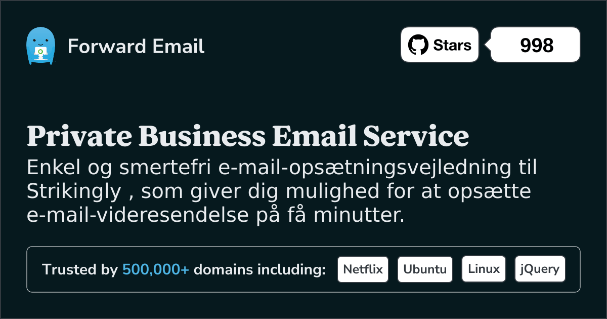 Sådan konfigurerer du e-mail med Strikingly