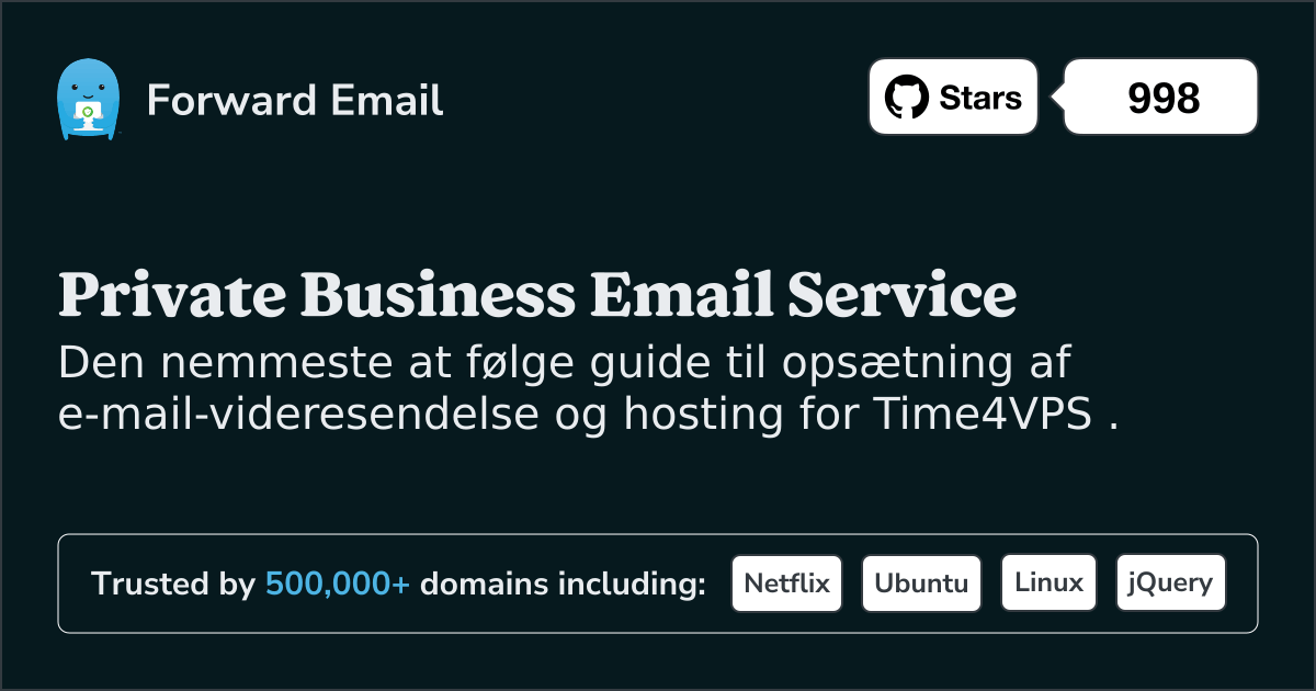 Sådan konfigurerer du e-mail med Time4VPS