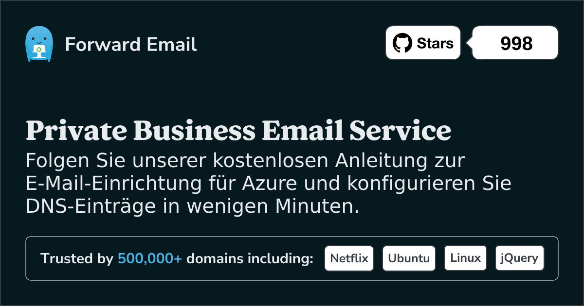 So richten Sie E-Mail mit Azure ein