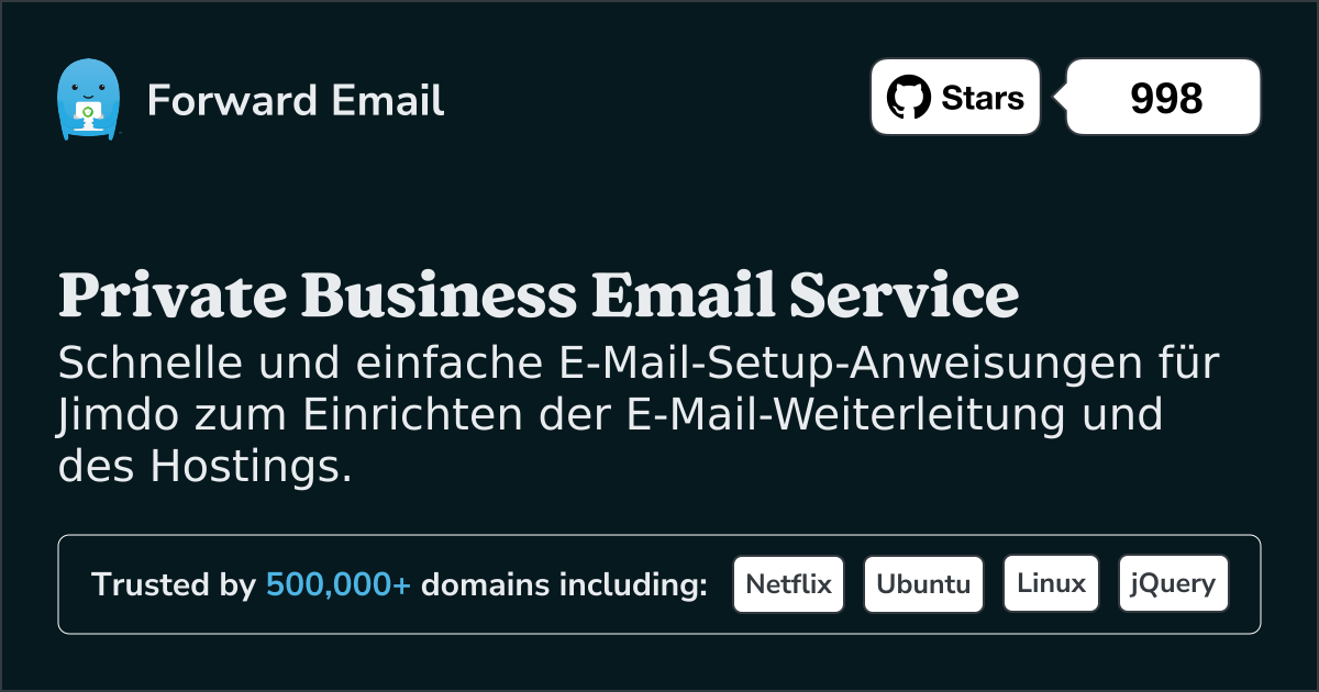 So richten Sie E-Mail mit Jimdo ein