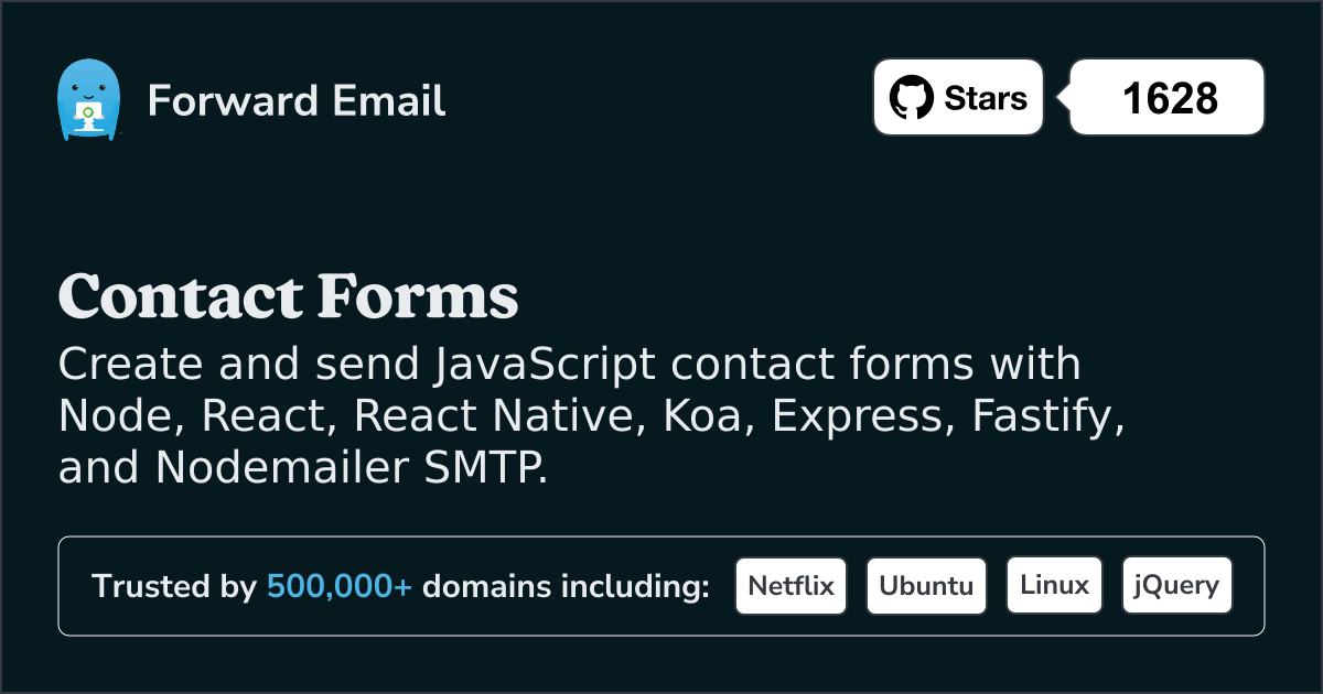 JavaScript Contact Forms Node.js - Code Example & Tutorial 2026