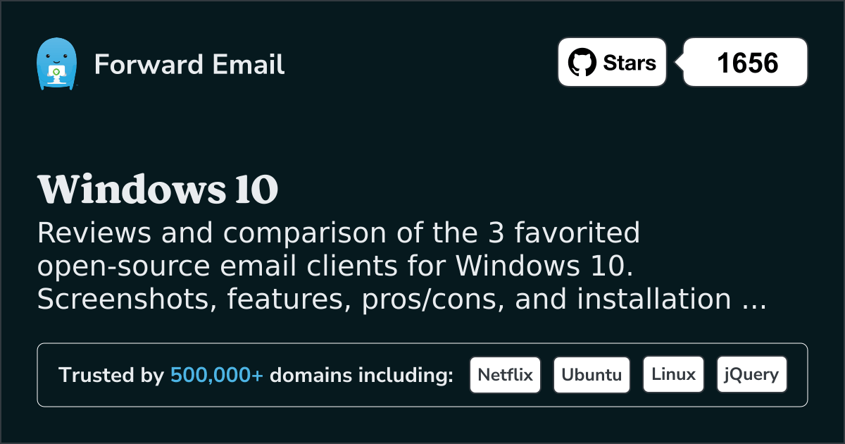 3 Top Open Source Email Clients for Windows 10 in 2024