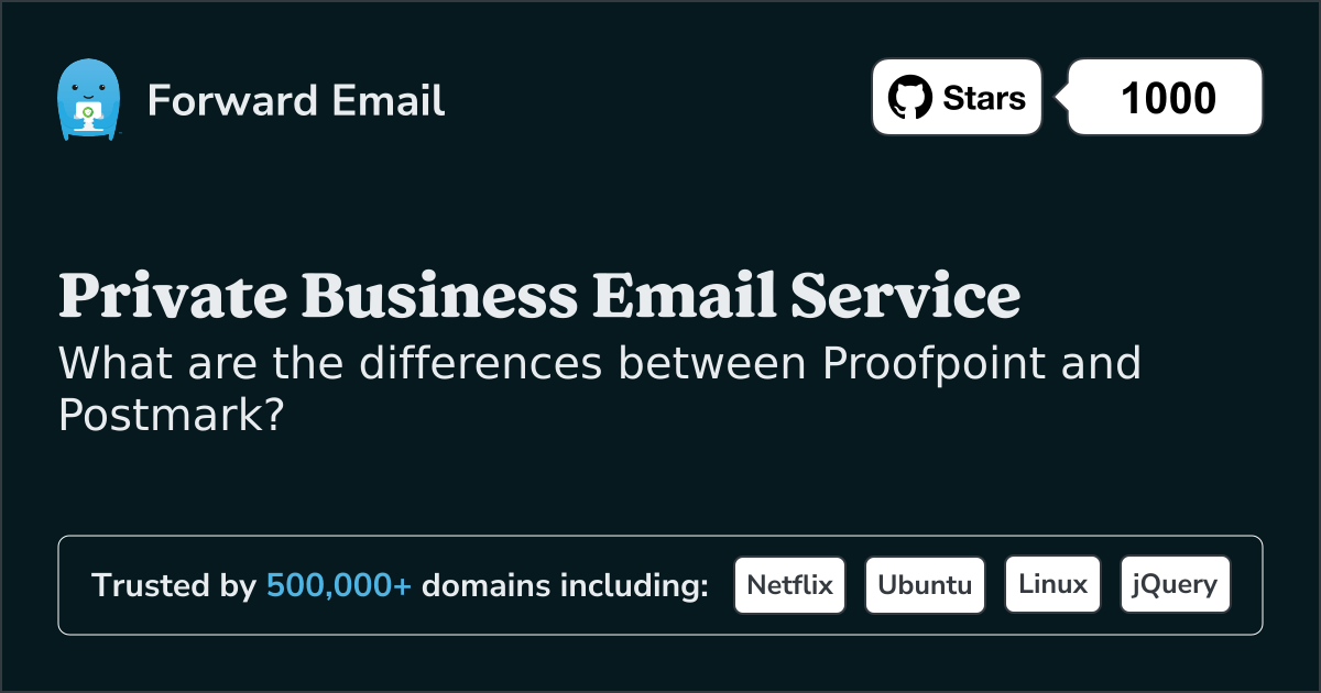 Proofpoint vs Postmark Comparison (2025)