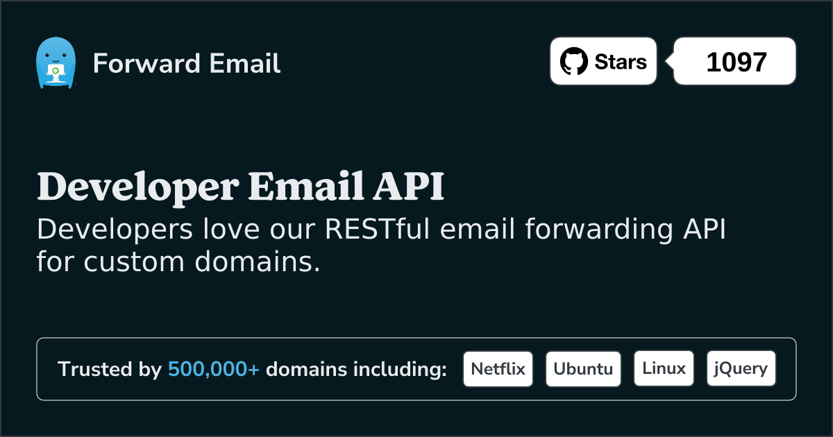 Developer Email API for Custom Domains and Webhooks