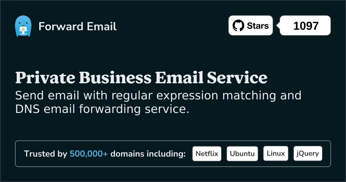 Email Forwarding Regular Expression for Custom Domains