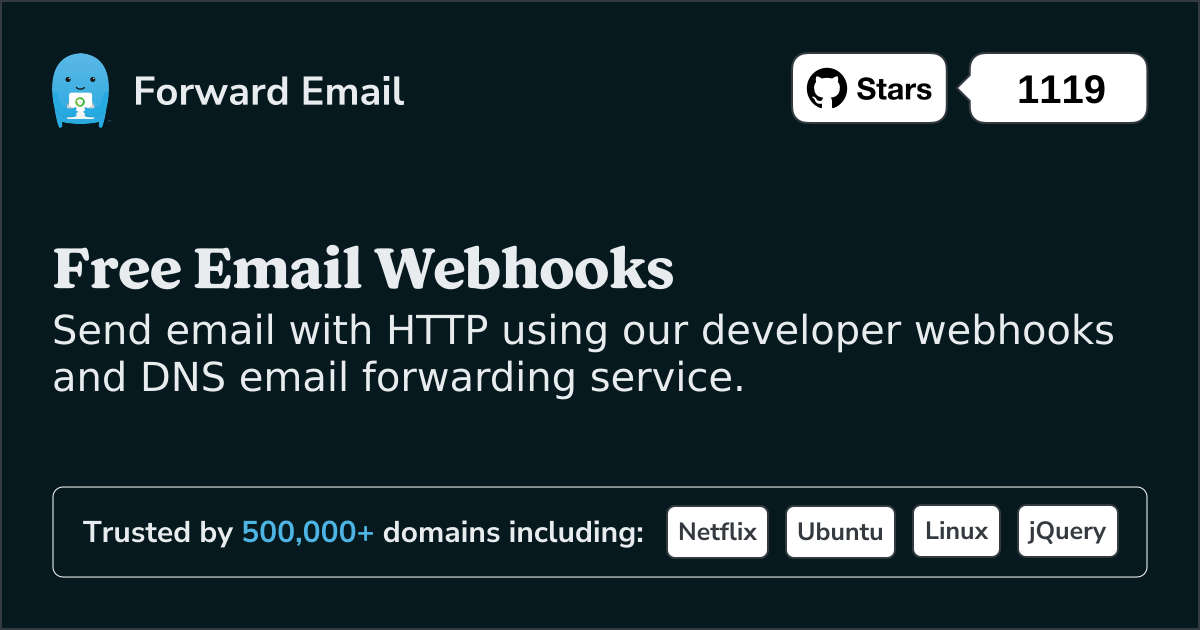 Free Email Webhooks for Developers and Custom Domains