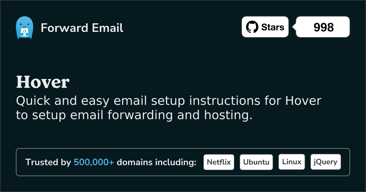 How to Setup Email with Hover