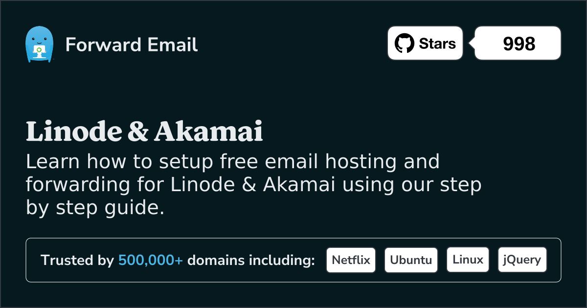 How to Setup Email with Linode & Akamai