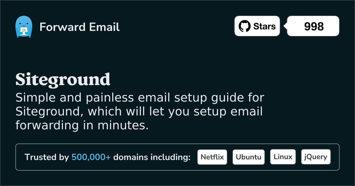 How to Setup Email with Siteground