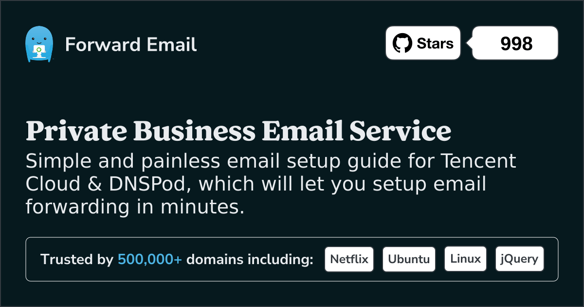 How to Setup Email with Tencent Cloud & DNSPod