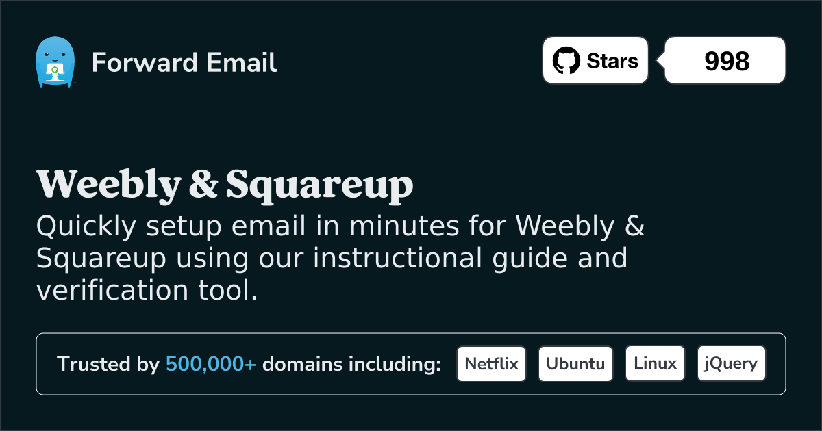 How to Setup Email with Weebly & Squareup