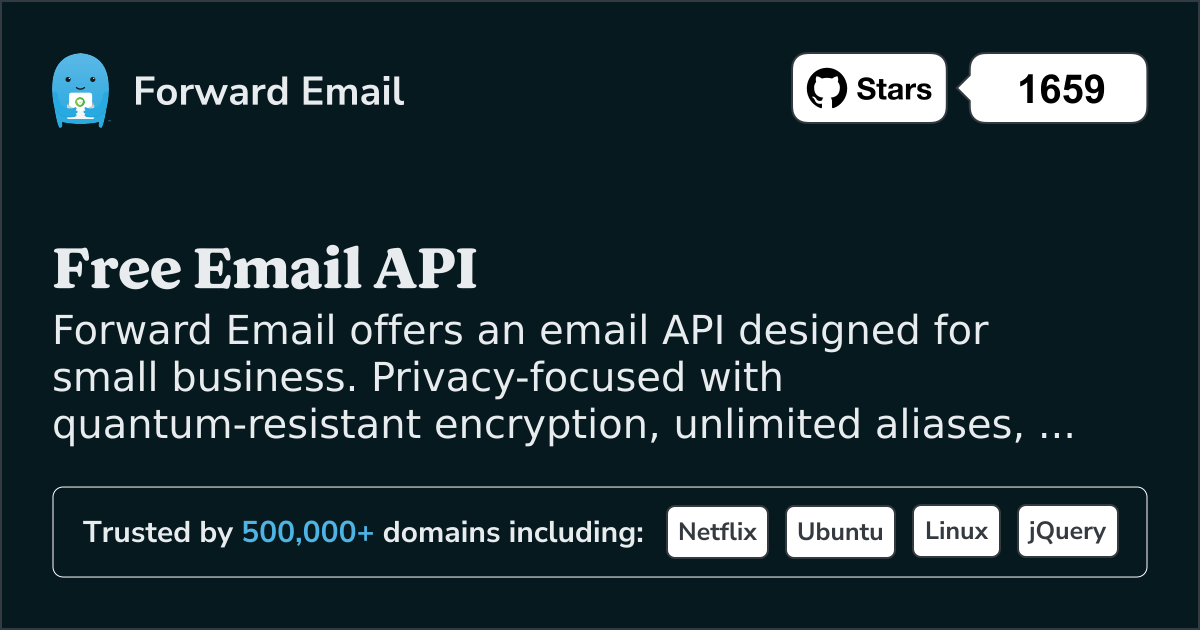 Free Email API for Small Business