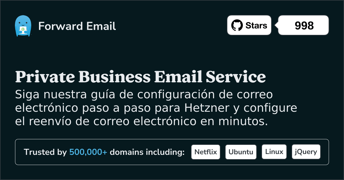 Cómo configurar el correo electrónico con Hetzner