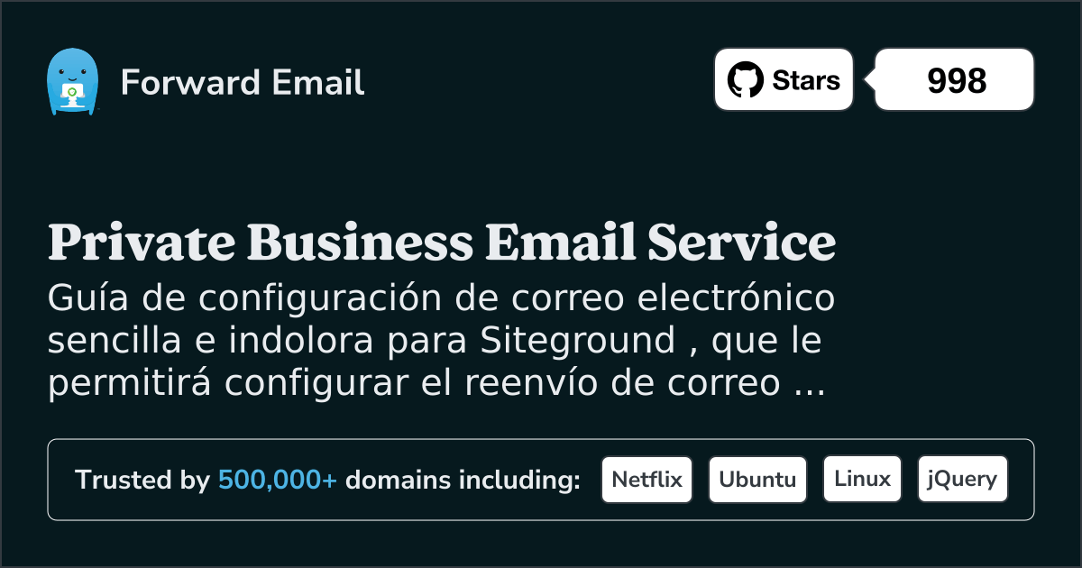 Cómo configurar el correo electrónico con Siteground