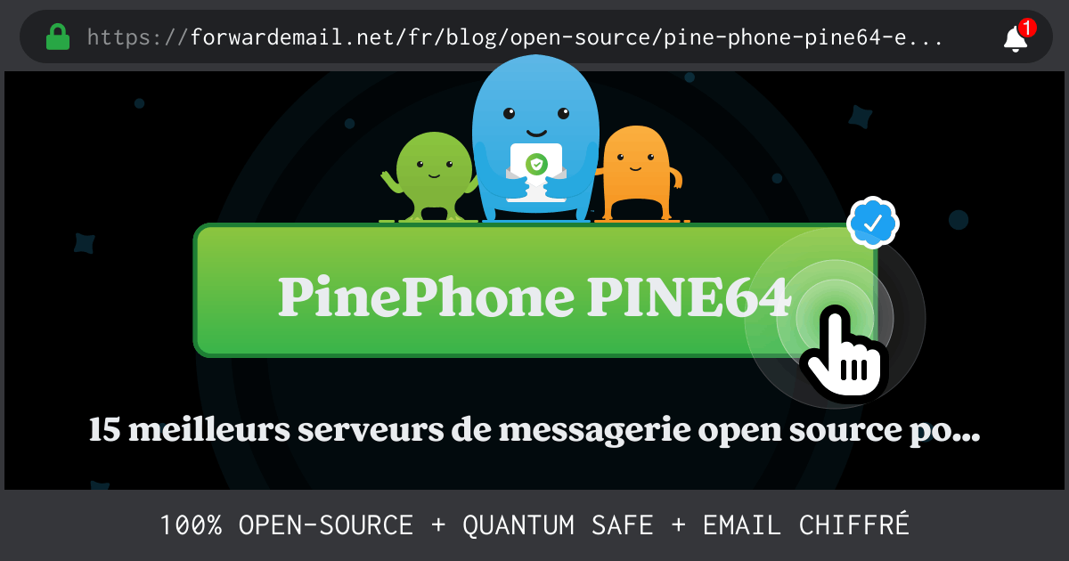 15 meilleurs serveurs de messagerie open source pour PinePhone PINE64 en 2024
