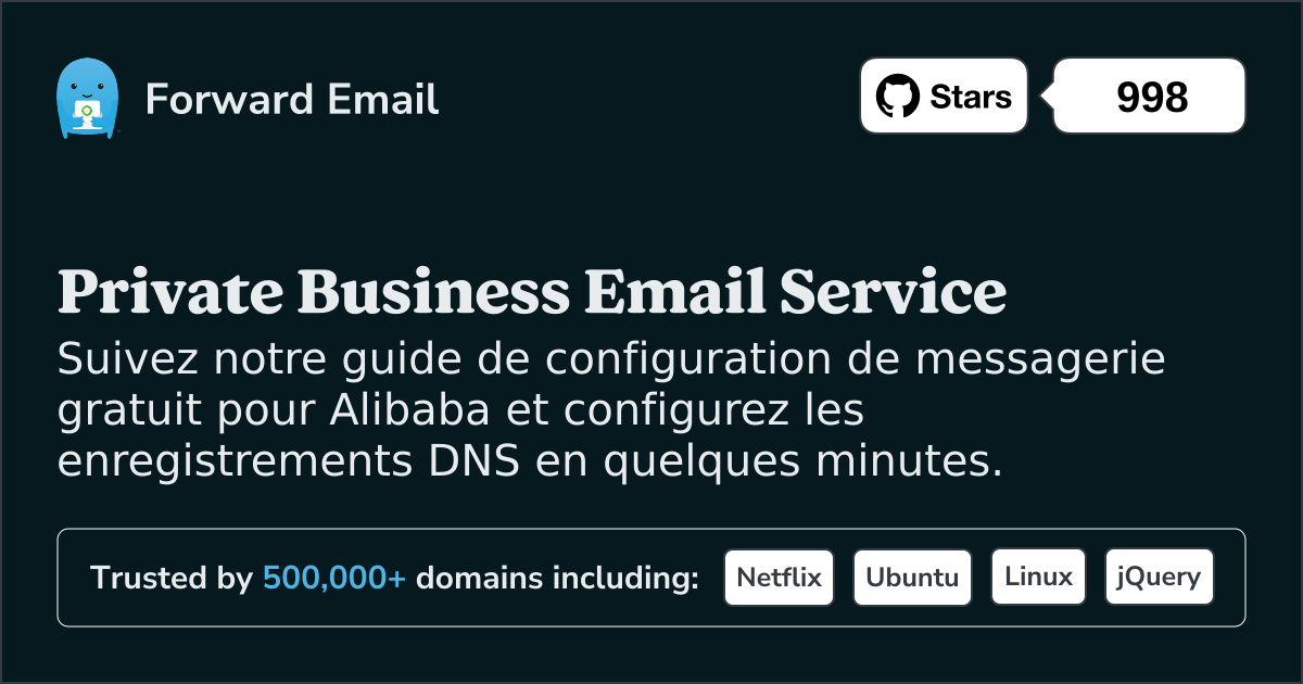 Comment configurer le courrier électronique avec Alibaba