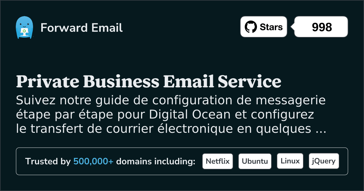 Comment configurer le courrier électronique avec Digital Ocean