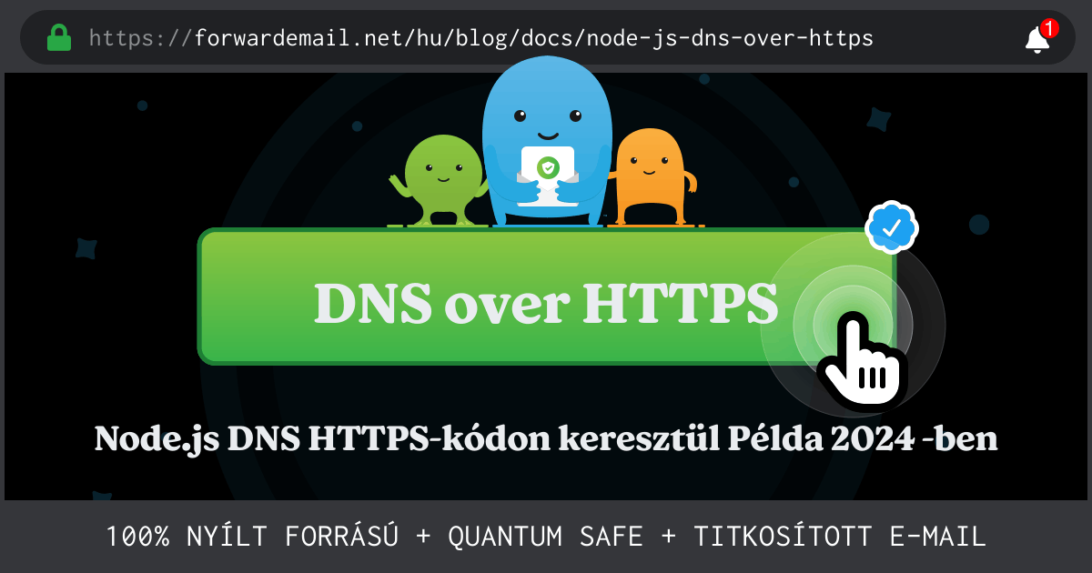 Node.js DNS HTTPS-en keresztül