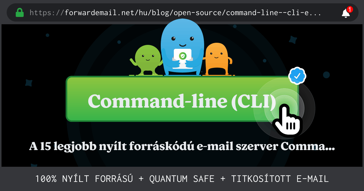 A 15 legjobb nyílt forráskódú e-mail szerver Command-line (CLI) 2024 ben