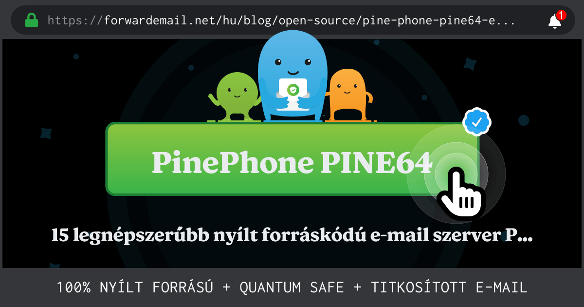 15 legnépszerűbb nyílt forráskódú e-mail szerver PinePhone PINE64 -hez 2024 ben