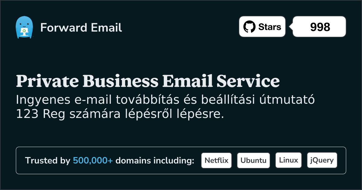 Az e-mail beállítása 123 Reg segítségével