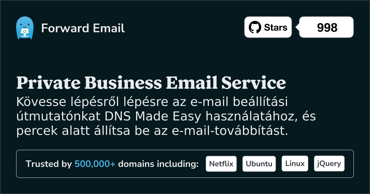 Az e-mail beállítása DNS Made Easy segítségével