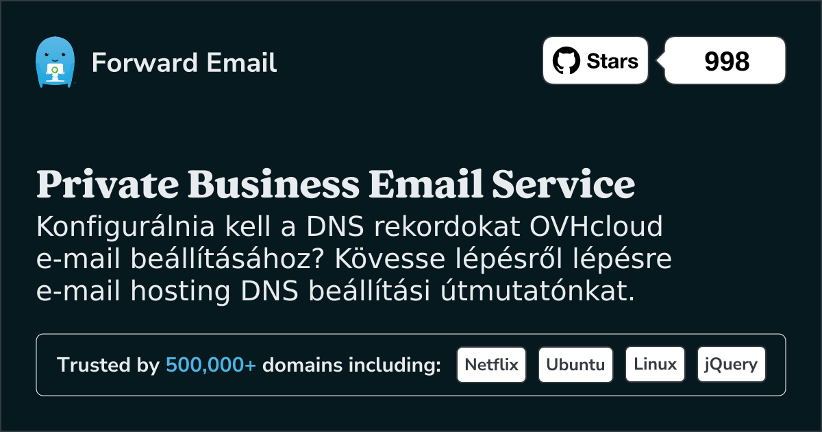 Az e-mail beállítása OVHcloud segítségével