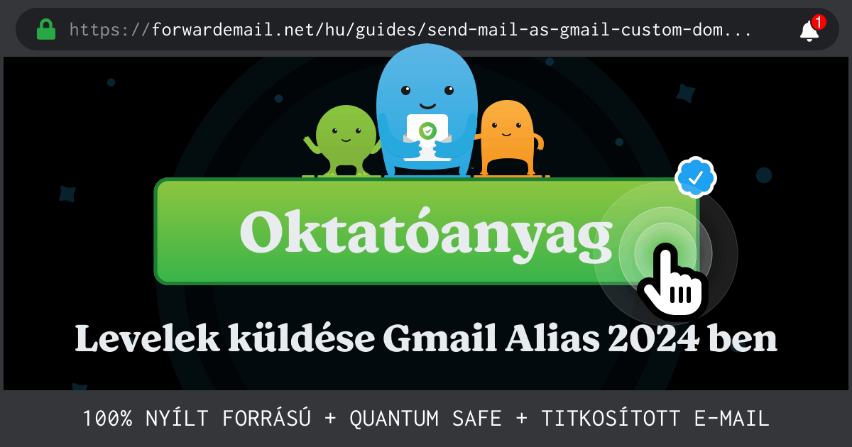 Az e-mail beállítása Send Mail As with Gmail segítségével