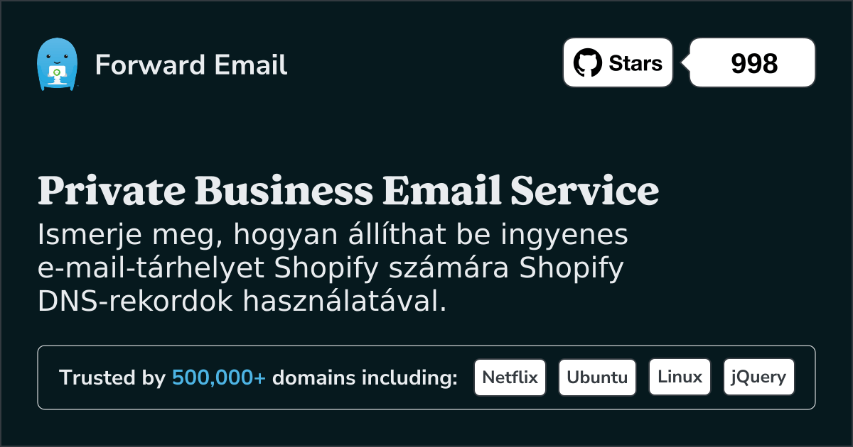 Az e-mail beállítása Shopify segítségével