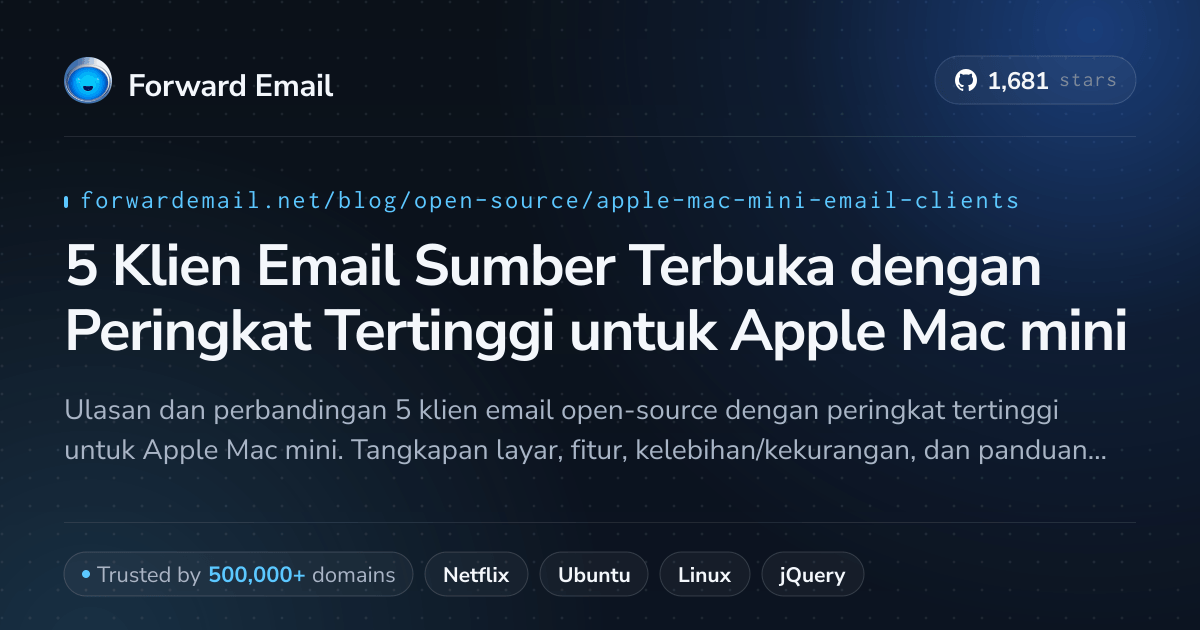 Mini Email Only Computer 5 Klien Email Sumber Terbuka dengan Peringkat Tertinggi untuk Apple Mac ...
