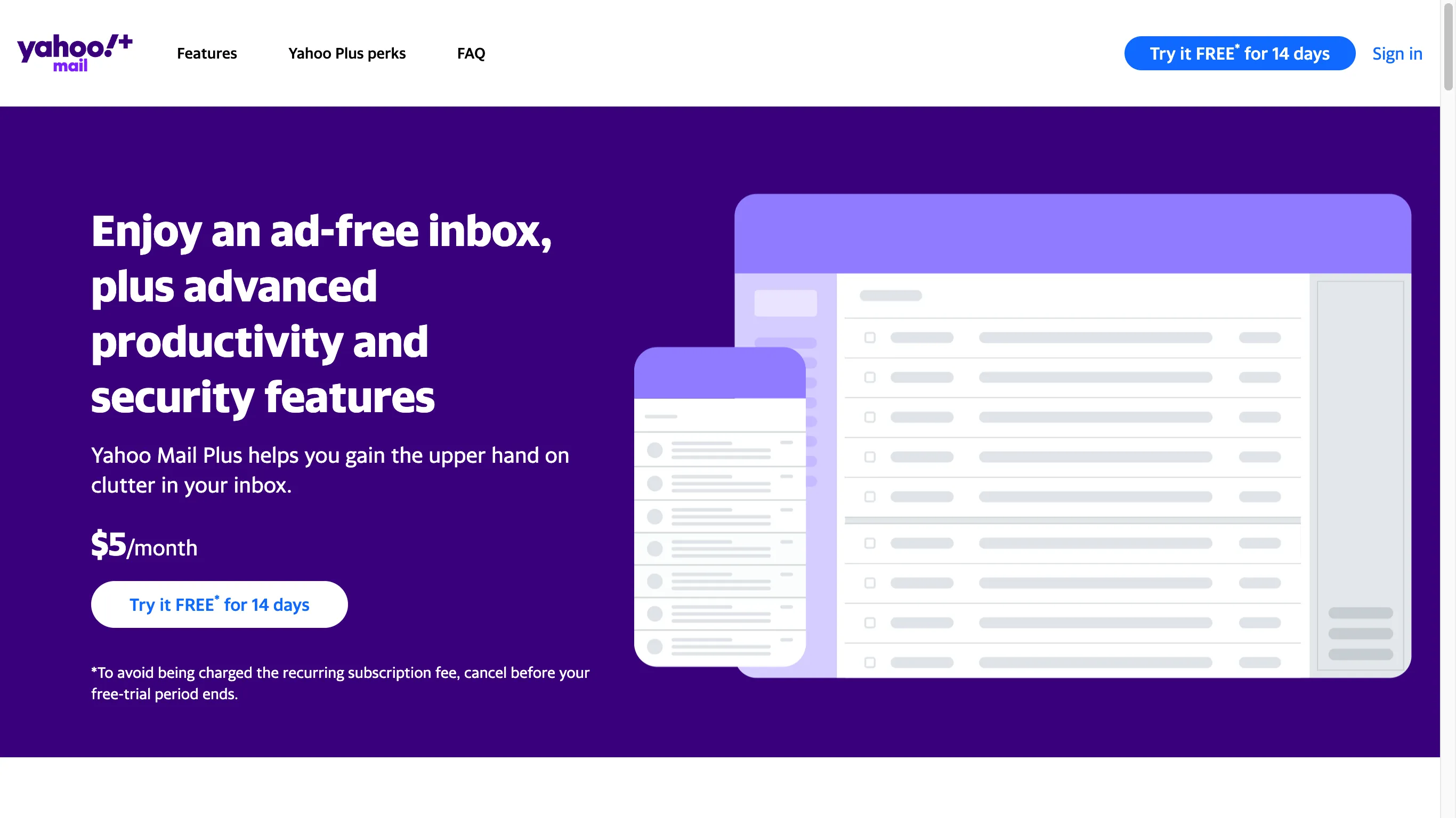 Yahoo is a closed-source email service.