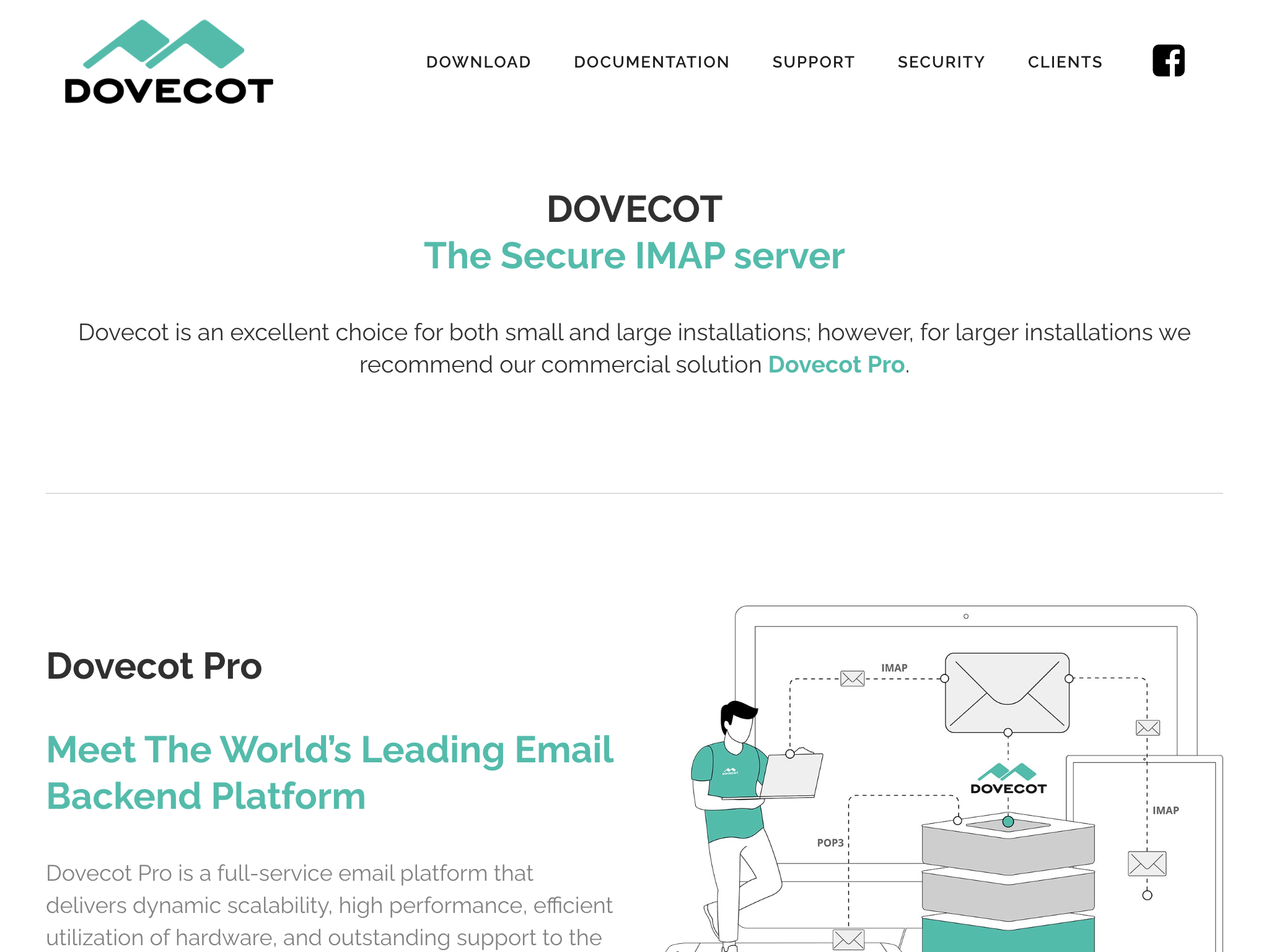 Dovecot é um e-mail de código aberto servidor para Debian .