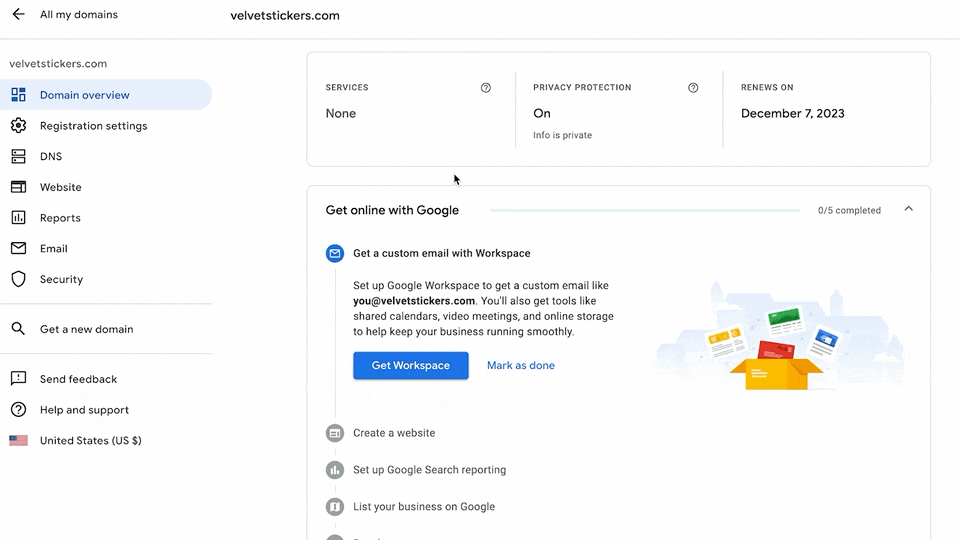 Hvordan sette opp e-post med Google Domains