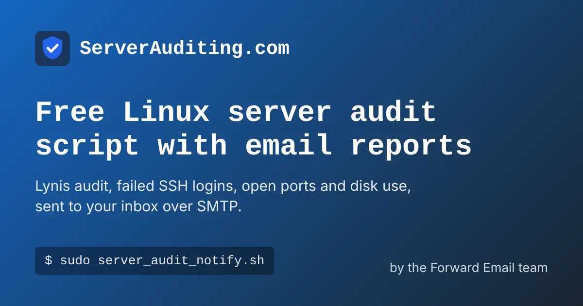 Server Auditing