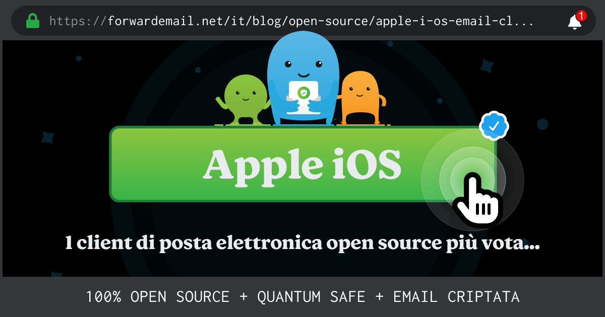 1 client di posta elettronica open source più votati per Apple iOS nel 2024